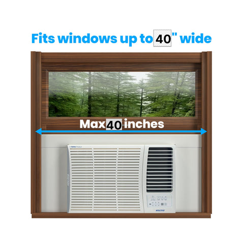 Window AC Cover Insulation (White) for Windows Between 36" and 40"