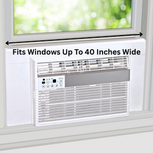 Window AC Cover Insulation (White) for Windows Between 36" and 40"