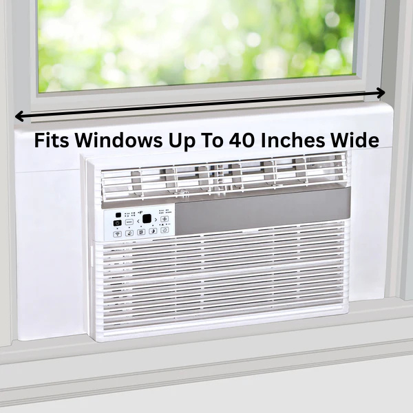 Window AC Cover Insulation (White) for Windows Between 36" and 40"