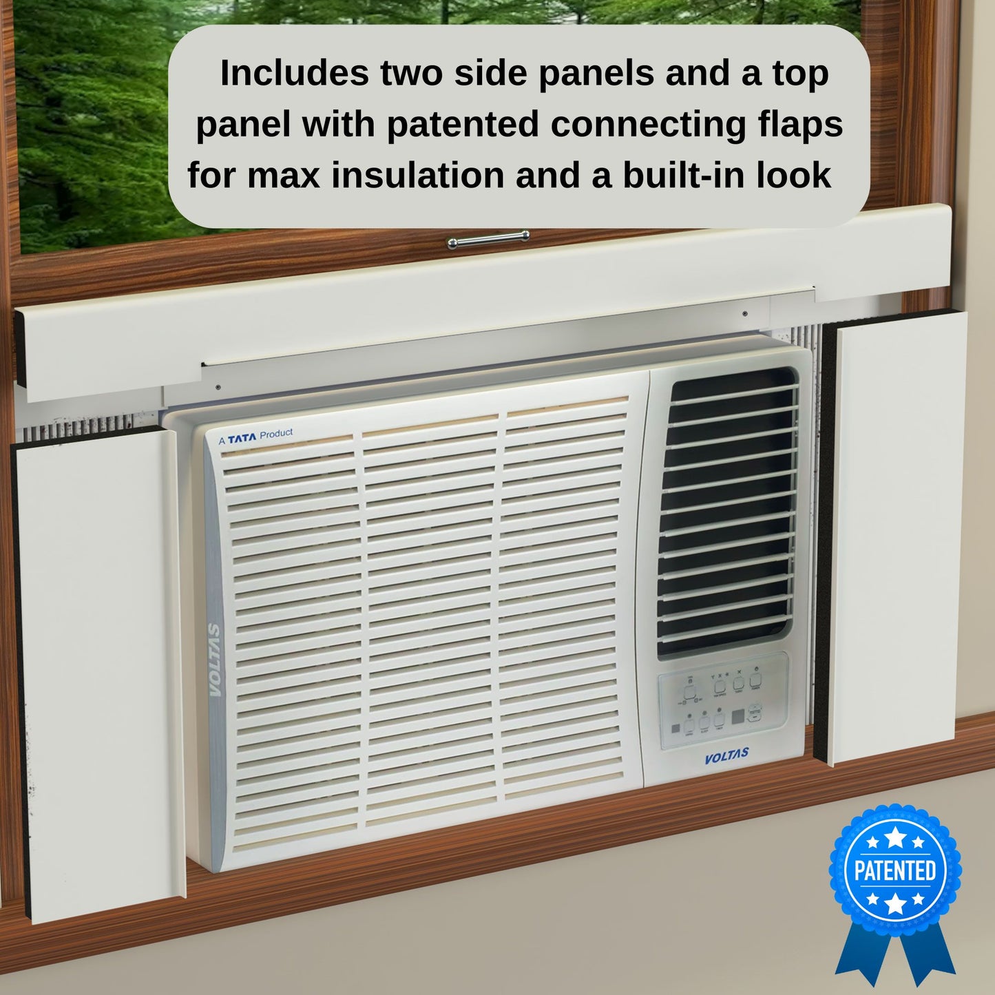 Breeze Stop Surround Insulation for Window AC Units (Fits up to 36" wide window)
