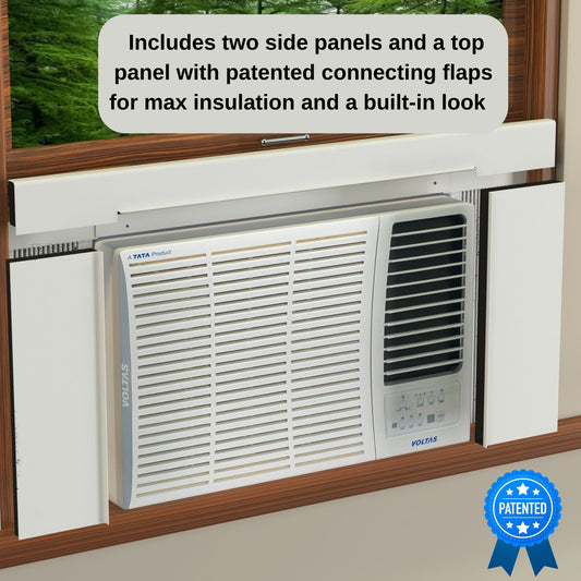Window AC Insulation Kit — BreezeStop Surround Panels | fits Windows Between 36" and 40"
