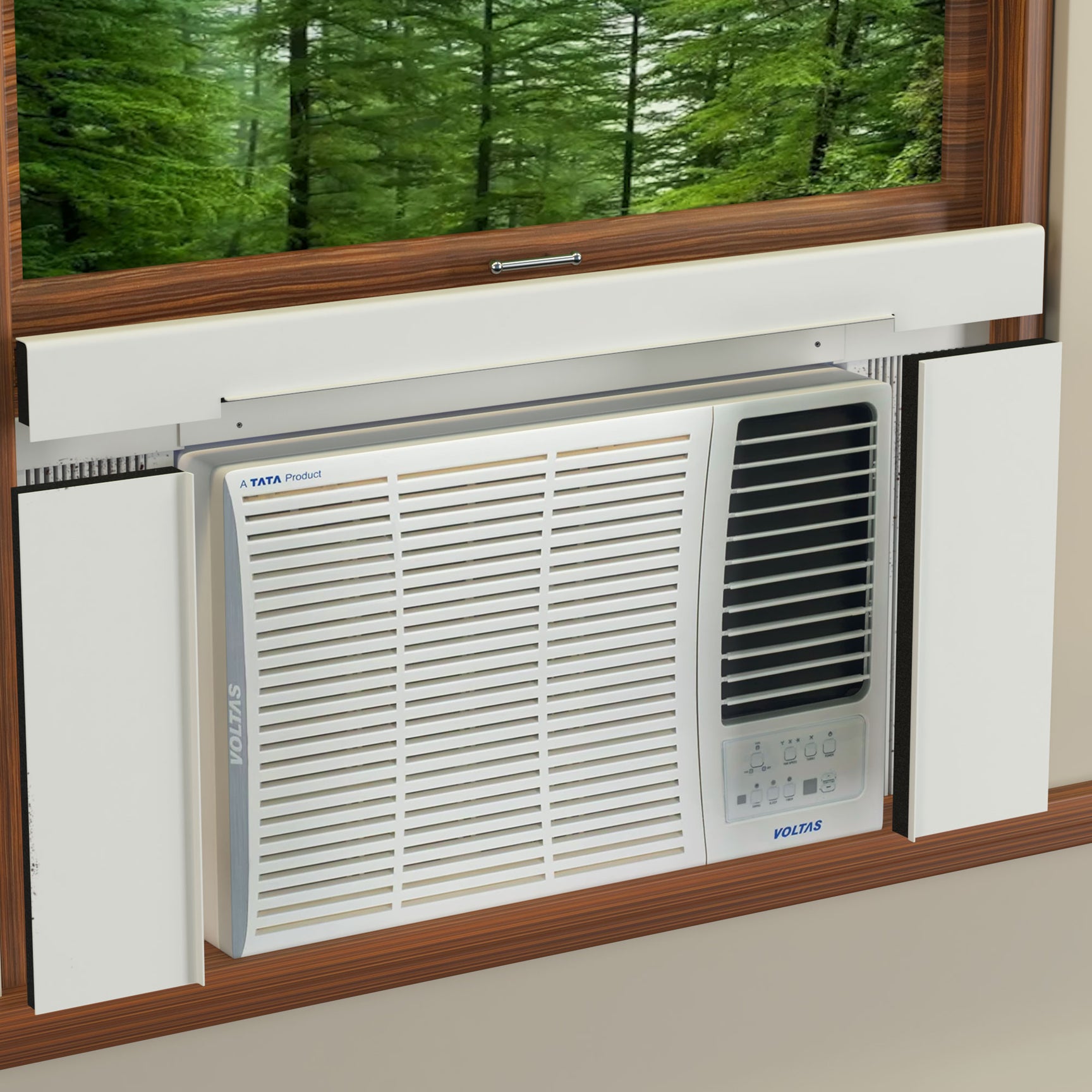 Breeze Stop Window AC Air Conditioner side Panels insulation White ...
